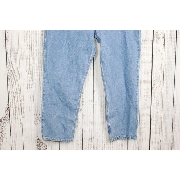LL Bean Double L Jeans Relaxed Fit Straight Leg Faded Denim Size 46x32 - Picture 3 of 10
